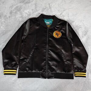 FireFly Music Festival Satin Bomber Jacket Mens M Limited Black